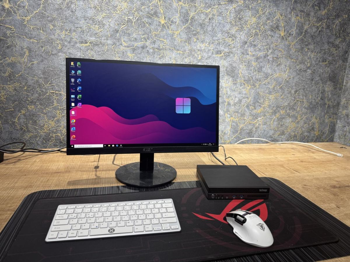 TechnoPC Mini PC + Acer 22" 75Hz Full Set (Sıfır, i3-1215U, 8GB, 256GB SSD)